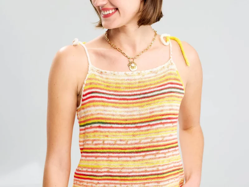 Free Knitting Pattern for a Summer Tank Top