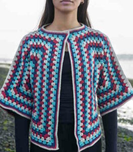 Hexi Granny Coat Free Crochet Pattern