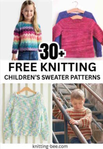 30 Free Knitting Patterns for Children’s Sweaters – Downloadable PDFs