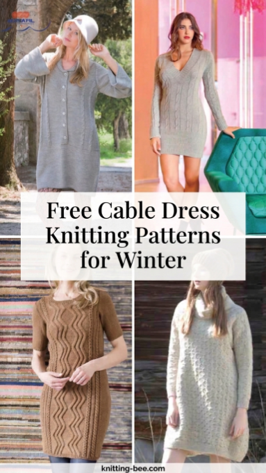 Stunning Free Cable Dress Knitting Patterns for Winter