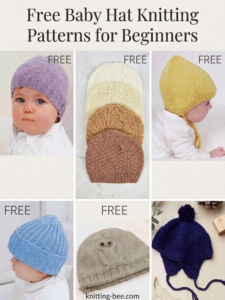 12 Free Baby Hat Knitting Patterns for Beginners