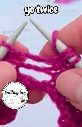 How to Knit a Double Yarn Over (YO Twice) + Quick Video Tutorial!