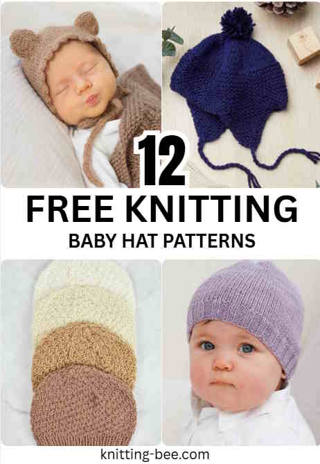 12 Free Baby Hat Knitting Patterns for Beginners