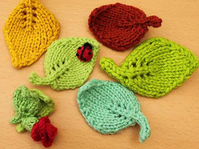 Free Knitted Leaf Pattern – Easy Leaf Motif