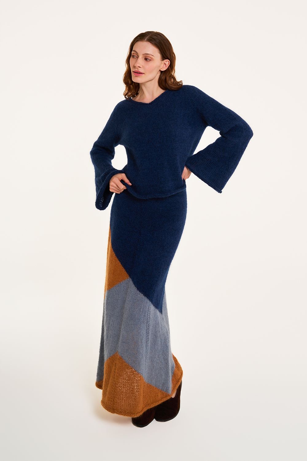 Free Matching Sweater and Skirt Knitting Pattern – Nuance