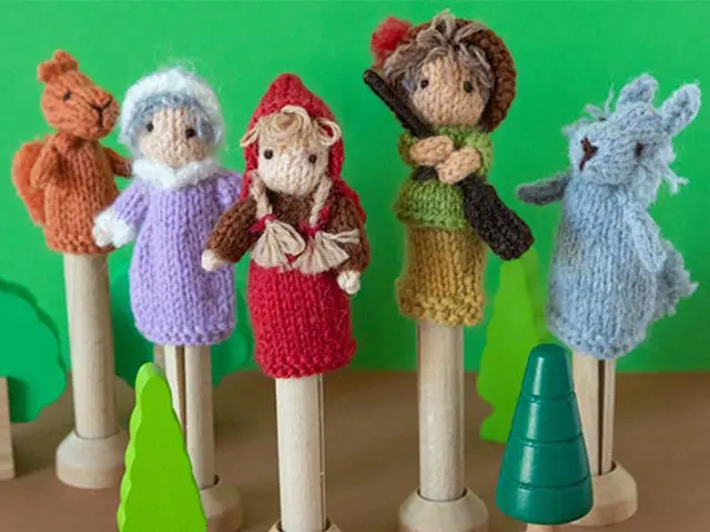 The Little Red Riding Hood finger puppet set