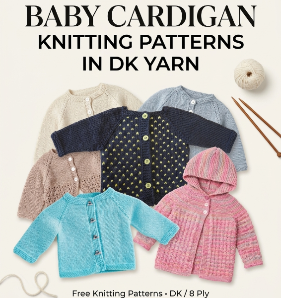 Free Baby Cardigan Knitting Patterns in DK Yarn