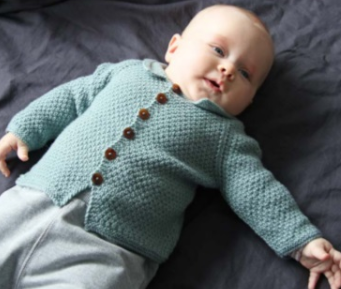 newborn baby Cardigan knitting pattern