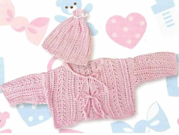 lace baby cardigan newborn