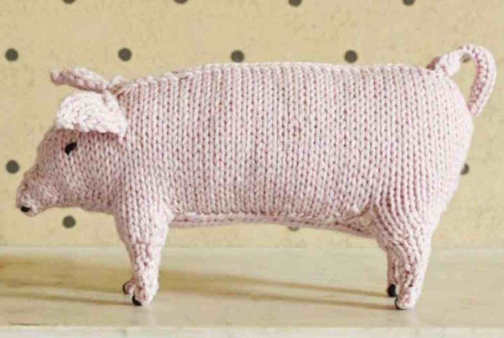 Knitted Pig Free Knitting Pattern