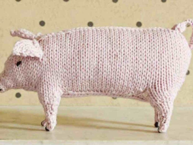 Knitted Pig Free Knitting Pattern