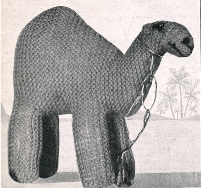 Clara Camel Vintage Knitting Pattern