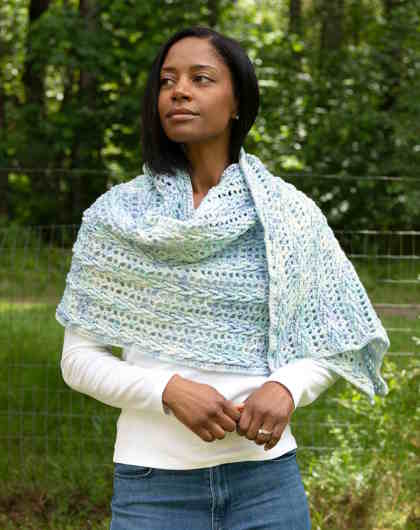 Fairy Frost Wrap Free Knitting Pattern