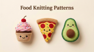 knitted food toys