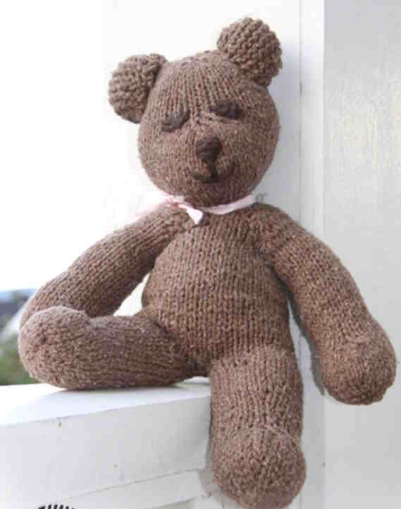 Free classic teddy bear knit pattern