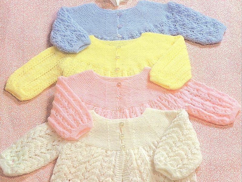 Vintage Baby Matinee Coat Knitting Pattern – Patons 7536