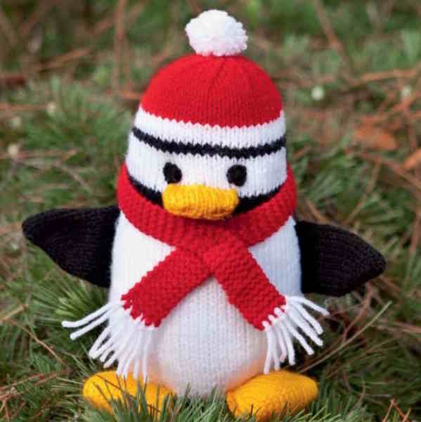 Penguin Toy with Hat Knitting Pattern