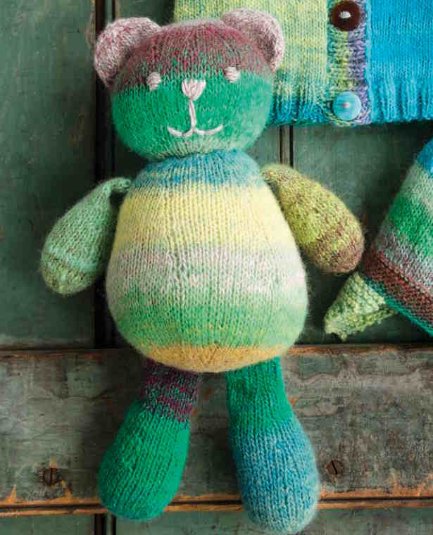 Noro Shiraito Teddy Bear Free Knitting Pattern