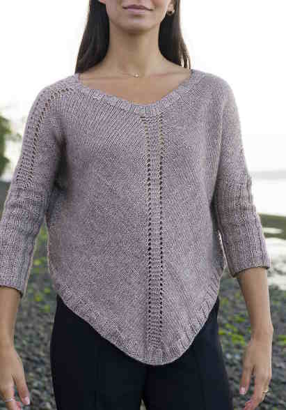 sweater poncho knitting pattern