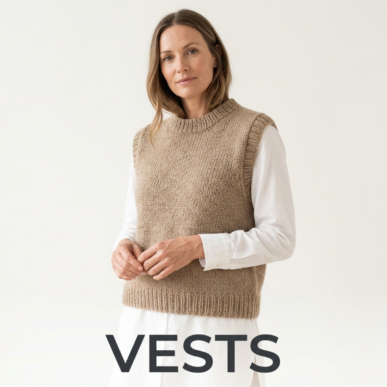 womens vest knitting patterns